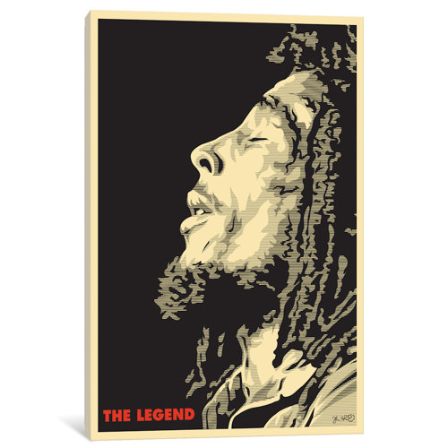 Bless international The Legend: Bob Marley On Canvas by Joshua Budich